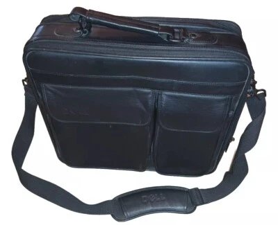 Genuine Dell Deluxe Laptop Computer Carrying Case W/Shoulder Strap Black 17x13" - Image 1 of 4