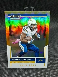 2017 Score Gold Zone Parallel #ed /50 - Melvin Gordon #131 Baltimore Ravens - Picture 1 of 3