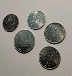 500 / 200 Deutsche Mark Weimarer Republik 1923 - Bild 1 von 2