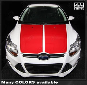 Ford Focus Highlight or Blackout Hood Stripes Decals 2011 2012 2013 2014 - Picture 1 of 2