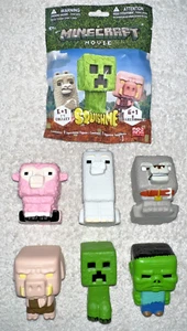 JUEGO DE 6 SQUISHME PELÍCULA MINECRAFT **NUEVO ABIERTO** - Imagen 1 de 13