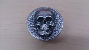 Harley gas cap, skull, handmade, aluminum - Picture 1 of 7