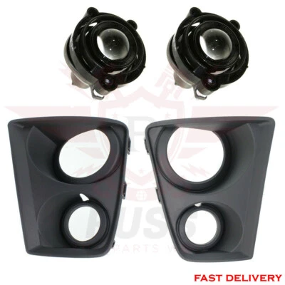 For 2012-2015 Chevrolet Camaro Front Bumpar Fog Light Bezel trim W/bulb set 4pcs Foto 1 de 4