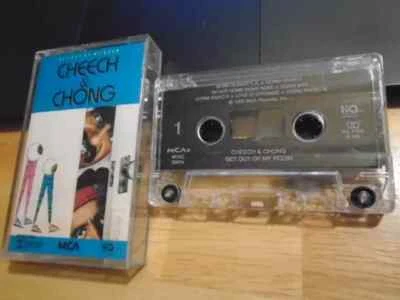 RARE OOP Cheech & Chong CASSETTE TAPE Get Out of My Room comedy BORN IN EAST L.A - Image 1 of 2