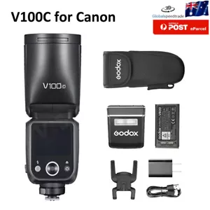 Godox V100C 100W TTL HSS Camera Flash Speedlite Touch Screen For Canon Camera - Picture 1 of 20