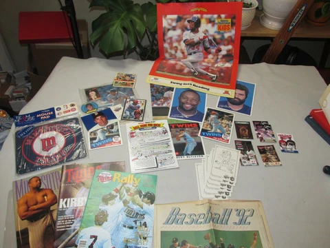 Minnesota Twins Paper Lot * Kirby Puckett Kent Hrbek 1990s Cover
