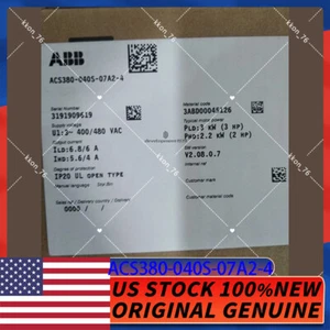 ACS380-040S-07A2-4 Brandneu ABB Schneller Versand - Bild 1 von 3