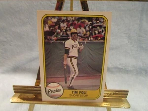 Tim Foli, Shortstop, Pittsburgh Pirates, 1981 Fleer Corp #379 - Picture 1 of 2