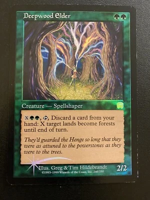 Magic The Gathering -  Deepwood Elder  Foil Odyssey Rare - Image 1 of 2