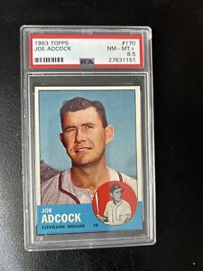 1963 Topps Series 2 #170 Joe Adcock Indians PSA 8.5