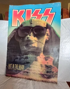 KISS 1990-91 Hot In The Shade Tour Oversized Concert Program Book - Good - Picture 1 of 8
