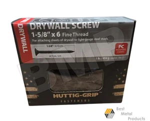 Huttig-Grip Drywall Screws 1-5/8" x #6 5 lb - 1200703 - Picture 1 of 5