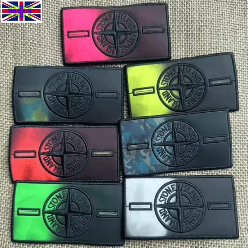 Stone Islands Reflective badge Colour change 15c when warm' Armlet badge Button*