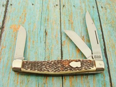 BIG VINTAGE JOWIKA REPUBLIC OF IRELAND STOCKMAN JACK POCKET KNIFE KNIVES TOOLS - Image 1 of 4