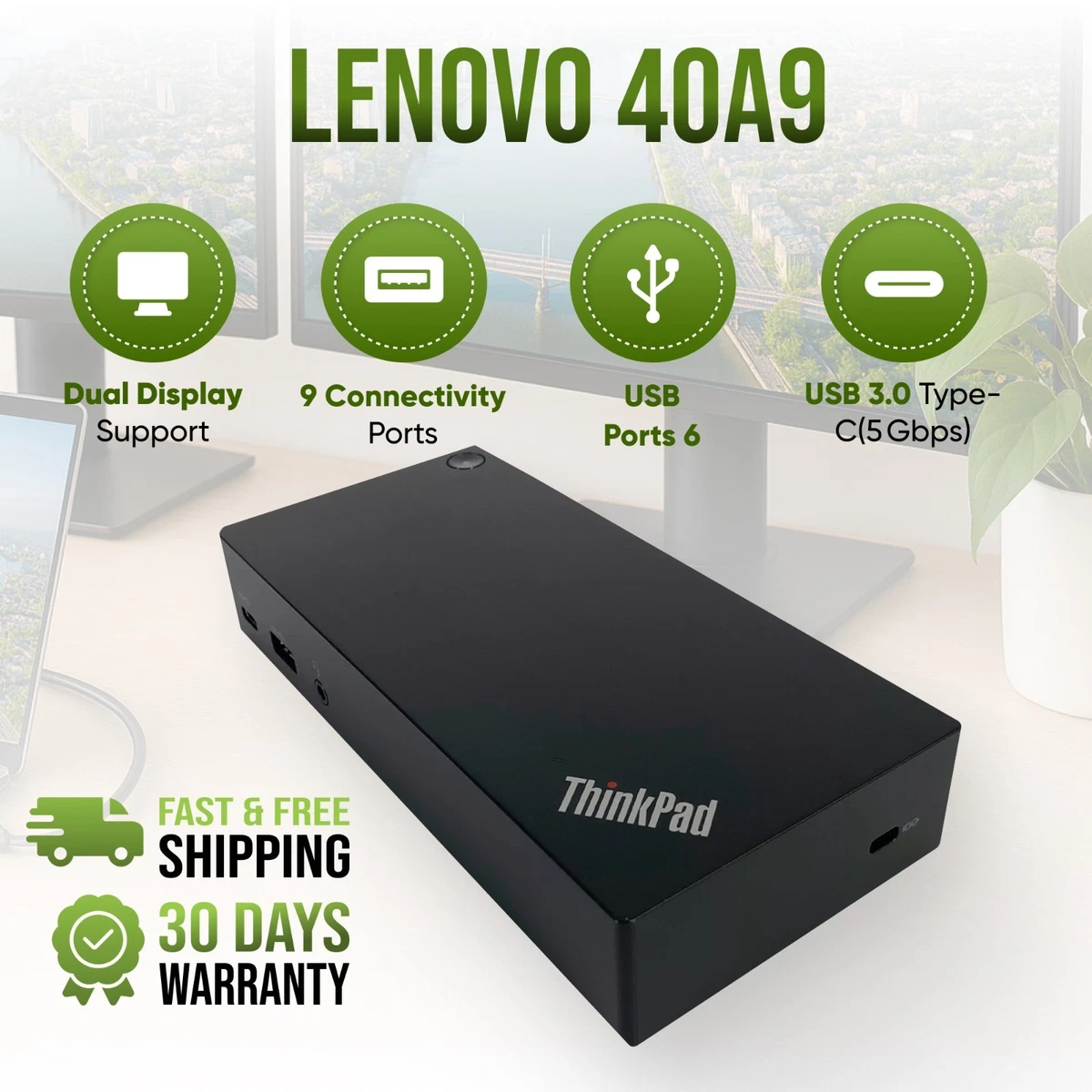 Las Mejores Ofertas En Estaciones De Acoplamiento Del Ordenador Portátil Para Lenovo ThinkPad | EBay