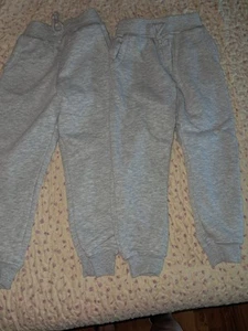 4 pairs Boys Sweat Pants, Size 4, Dark Gray And Light Gray. - Picture 1 of 4