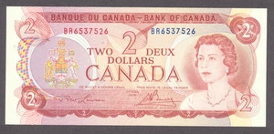 Canada $2.00 Bank Note 1974 Beautiful CU FREE SHIP - Picture 1 of 2