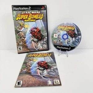 Star Wars Super Bombad Racing Sony Playstation 2 PS2 CIB completo di manuale testato - Foto 1 di 4