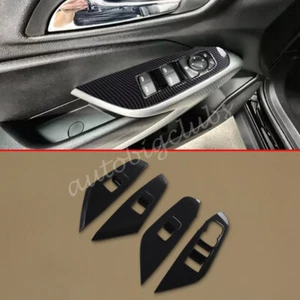 For Chevy Chevrolet Trax 2024-2025 Carbon Fiber Window Switch Cover Trims Parts - Foto 1 di 5
