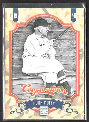 Panini Cooperstown Hugh Duffy #27 Crystal Collection SN Boston Beaneaters 2012 Foto 1 de 2