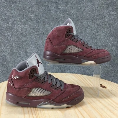 Nike Shoes Youth 4 Air Jordan 5 Retro SE Sneakers Burgundy High Top FN4233-600 - Image 1 of 4