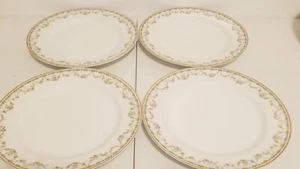 Lot Of 4 Haviland France Limoges Porcelain Plate Gold Trim Vintage Blossom 9" - Picture 1 of 5