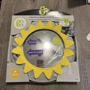 Go by Goldbug Light & Music Flip Mirror For Babies. Backseat Travel Mirror. - Picture 1 of 3