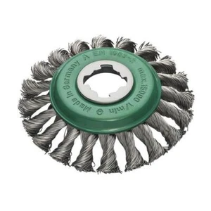 Lessmann Nicht Funkenbildung Edelstahl Knoten Fase Bürste 115mm X-Lock LES47285X - Bild 1 von 1