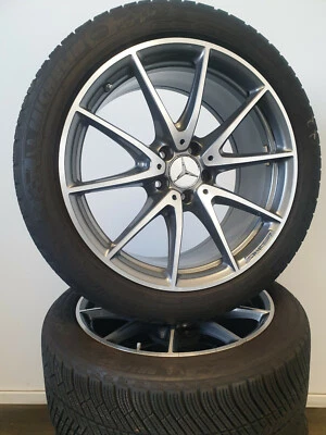 4 Winterreifen 265 40 R19 Mercedes E Klasse W213 S213 19" AMG Alufelgen Räder - Bild 1 von 4
