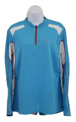 Salomon Shirt Womens Extra Large Maya Blue Long Sleeve Jersey Cycling Ladies A27 - Image 1 of 4