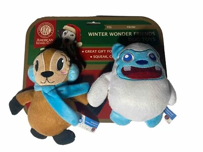Плюшевые игрушки для собак American Kennel Club Yeti & Reindeer Squeak Cuddle Toss & Fetch - Изображение 1 из 4