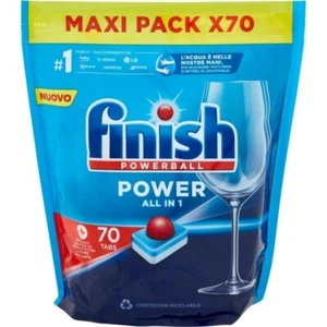 FINISH Powerball POWER ALL IN 1 Per Lavastoviglie - 70Lavaggi - Foto 1 di 2