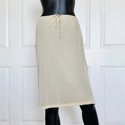 paul & joe france 36 skirts draw waist 32 in beige straight - Image 1 of 4