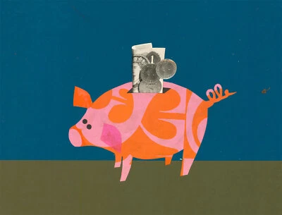 Joyce Hargreaves - 20th Century Mixed Media, Piggy Bank - Image 1 of 2