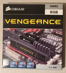 NEW Corsair Vengeance 8GB (2x4GB) DDR3 Shielded RAM Memory CMZ8GX32M2A1600C8 - Picture 1 of 2