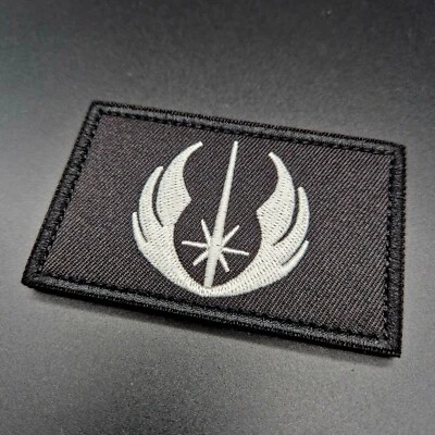 MARKENLOS Aufnäher Morale Patch Abzeichen Jedi Laserschwert Star Wars 8x5 cm