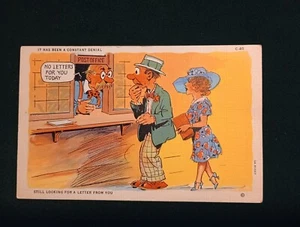 IT HAS BEEN A CONSTANT DENIAL - Vintage Postcard C-40 Curt Teich 5A-H1557 c.1935 - Picture 1 of 5