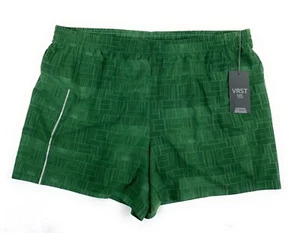 NWT VRST Men's 5" Accelerate Run Short Zoned Ventilation Liner Green Stripe 2XL - Picture 1 of 13