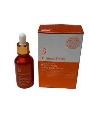 Dr. Dennis Gross Skincare Vitamin C Lactic 15% Firm & Bright Serum 1oz NIB - Image 1 of 2