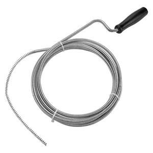 Professional Slow Drain Cleaner and Clog Remover - 10-Foot Metal Snake - Picture 1 of 6