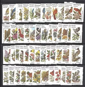 US Scott # 1953A - 2002A / 1982 State Birds and Flowers Set of 50 Singles MNH - Picture 1 of 1