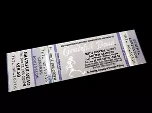 Biglietto Grateful Dead University of Oregon Ducks Autzen Eugene 17/06/94 17/06/1994 - Foto 1 di 12