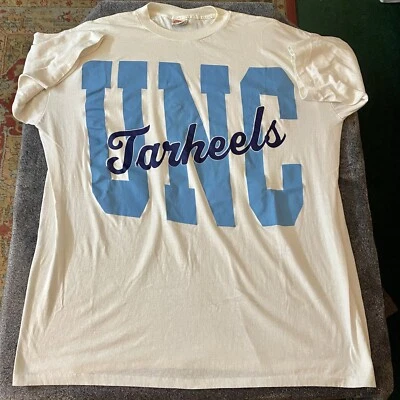 Camiseta De Colección Años 90 UNC Tarheels Nutmeg Mills Talla Única Puntada Enorme Gráfico Foto 1 de 4