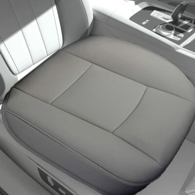 Gray Driver Front Seat Cover Car Cushion Chair Protector Mat Pad Faux Leather - Image 1 of 4