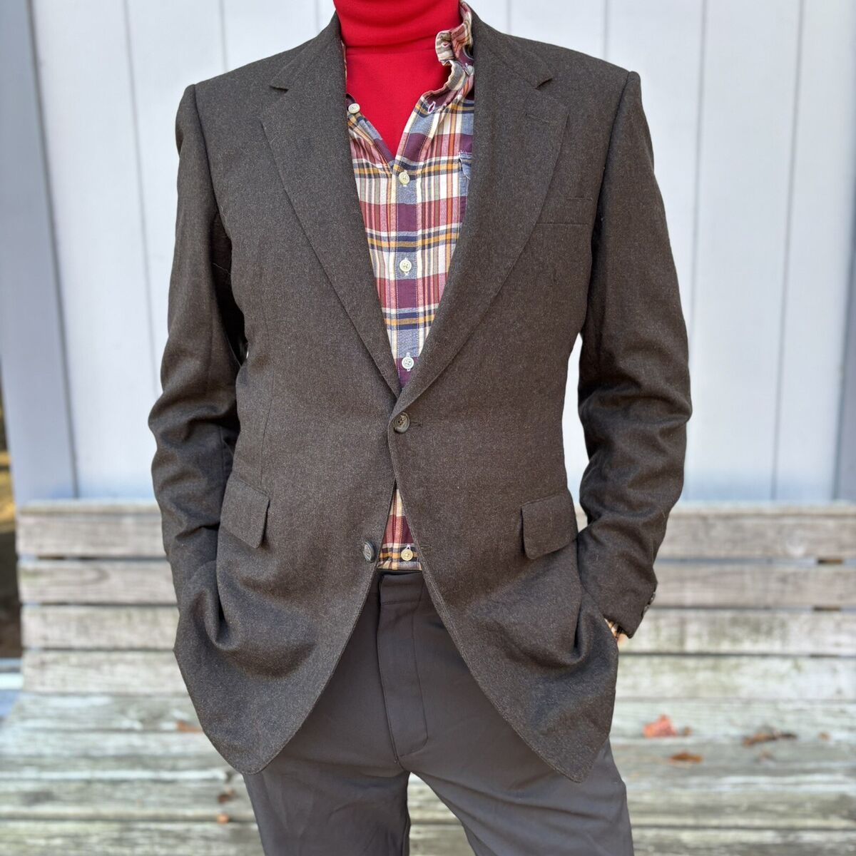 Long Sleeve Casual 100% Wool Vintage Suit Jackets & Blazers Long Sleeve Casual 100% Wool Vintage Suit Jackets & Blazers