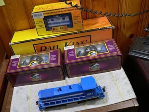 MTH Rail King 30-4281-1 RARE WEIRTON STEEL SW1500 + CABOOSE & 2 SLAG CARS. NEW! - Picture 1 of 2