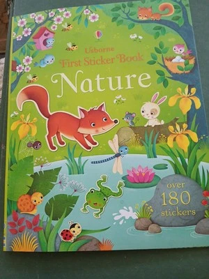 UsBorne First Sticker Book "Nature" by Felicity Brooks Gardens Forest•animals 🐿 - Image 1 of 4
