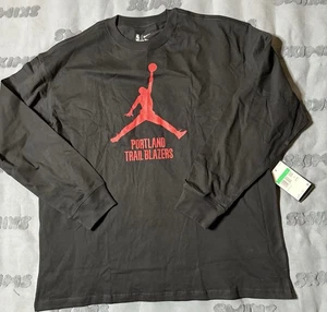 Nike Jordan Portland Trail Blazers Shirt Size Mens XL Loose Fit NEW $45 - Picture 1 of 3