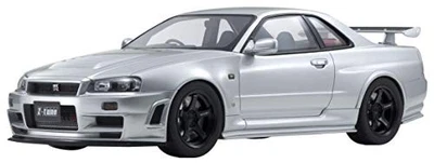 Samurai 1/12 NISMO R34 GT-R Z-tune Silver Resin Model Car Kyosho Vehicle - Image 1 of 4