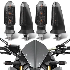 4X Motorcycle Led Turn Signal Indicator Blinker Amber Lights Universal Durable - Picture 1 of 13